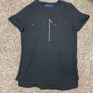 Black silky shirt